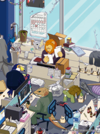 Nhân viên văn phòng động vật Châu Phi Nhân viên văn phòng động vật Châu Phi